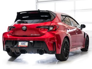 Toyota GR Corolla Performance Exhaust - AWE Tuning - Cat Back Touring Edition - Diamond Black - `23-`27